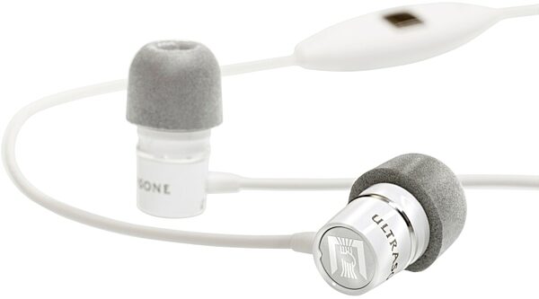 Ultrasone PYCO Aluminum High Performance In-Ear Headphones, White Side