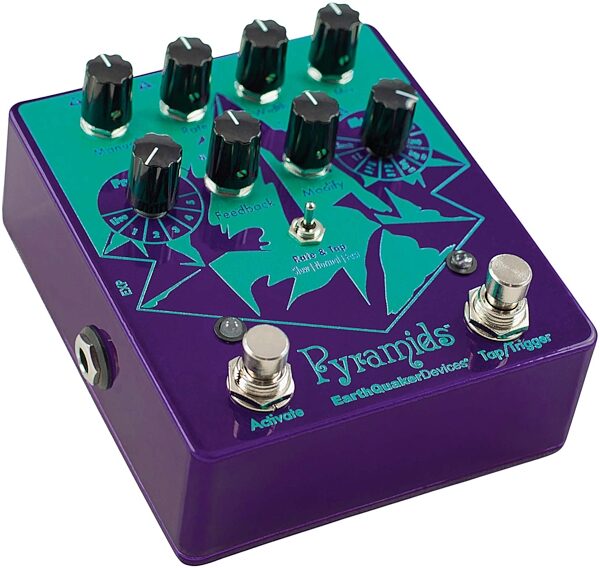 EarthQuaker Devices Pyramids Stereo Flanger Pedal, Action Position Back