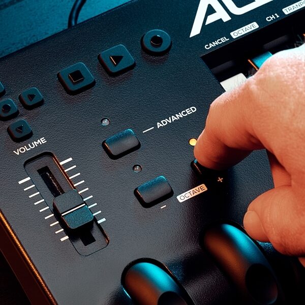 Alesis Q49 MKII USB MIDI Keyboard Controller, 49-Key, Action Position Back