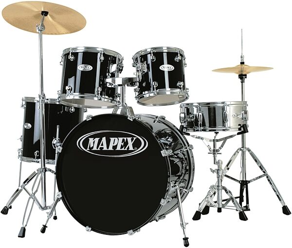 Mapex Q524S Chopper 5-Piece Fusion Drum Shell Kit, Black