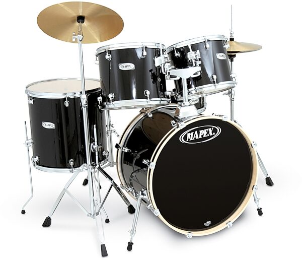 Mapex Q5254TA Q Series 5-Piece Drum Kit, Black