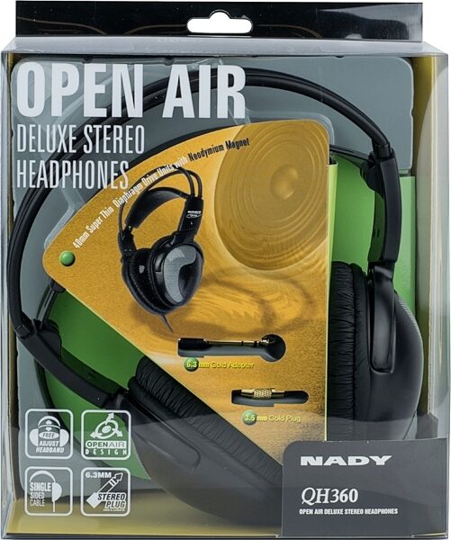 Nady QH-360 Studio Stereo Headphones, Boxshot Front