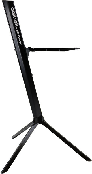 Quik Lok by Stay Slim 1-Tier Keyboard Stand, Black, Action Position Back