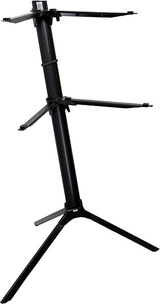 Quik Lok by Stay Music Slim Keyboard Stand (2-Tier), Black, Action Position Back