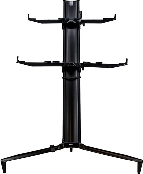 Quik Lok by Stay Tower 2-Tier Keyboard Stand, Black, Action Position Back