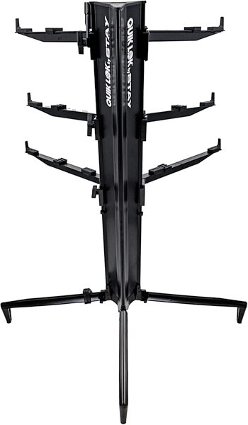Quik Lok by Stay Music Tower 3-Tier Keyboard Stand, Black, Action Position Back