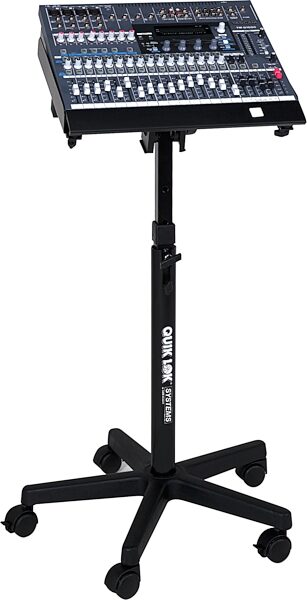 QuikLok QL400 Fully Adjustable Studio Locator Stand with Casters, With Mixer