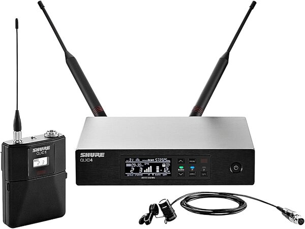 Shure QLXD14/83 Wireless System with WL183 Lavalier Microphone, Band J50A (572 - 608 MHz), Main