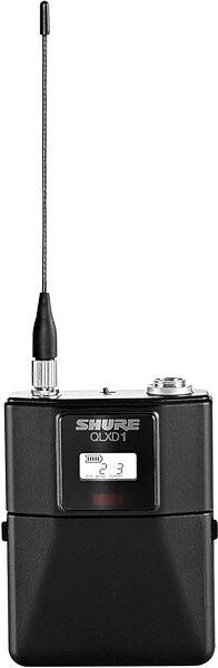 Shure QLXD14/84 Wireless System with WL184 Lavalier Microphone, Detail Front
