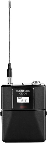 Shure QLXD1 Bodypack Wireless Transmitter, Band G50 (470 - 534 MHz), Action Position Back
