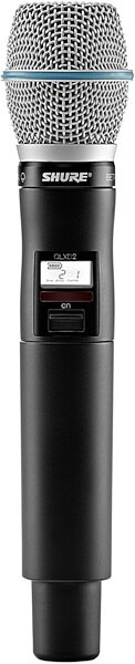 Shure QLXD24/B87A Wireless System with Beta 87a Handheld Microphone Transmitter, Action Position Side