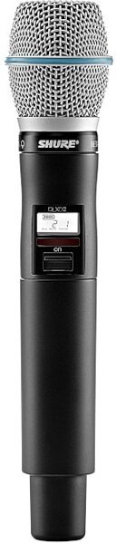 Shure QLXD2/B87A Handheld Beta87A Wireless Transmitter, Band G50 (470 - 534 MHz), Main