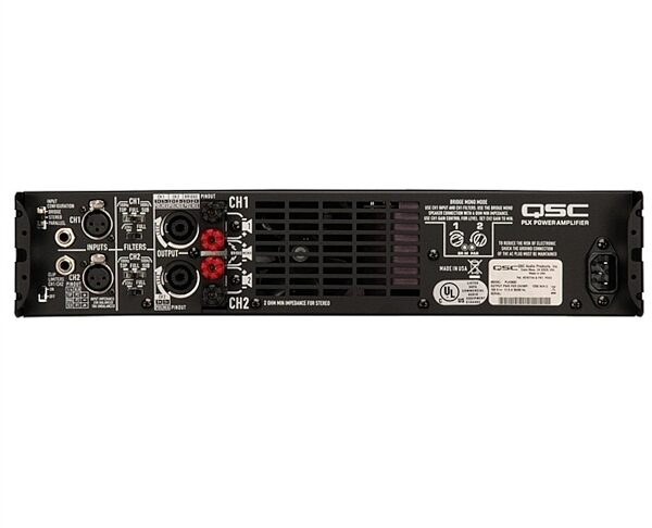 QSC PLX2502 Lightweight Power Amplifier, Rear
