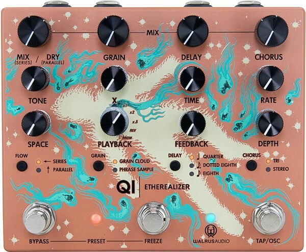 Walrus Audio Qi Etherealizer Pedal, Terracotta, nolabel