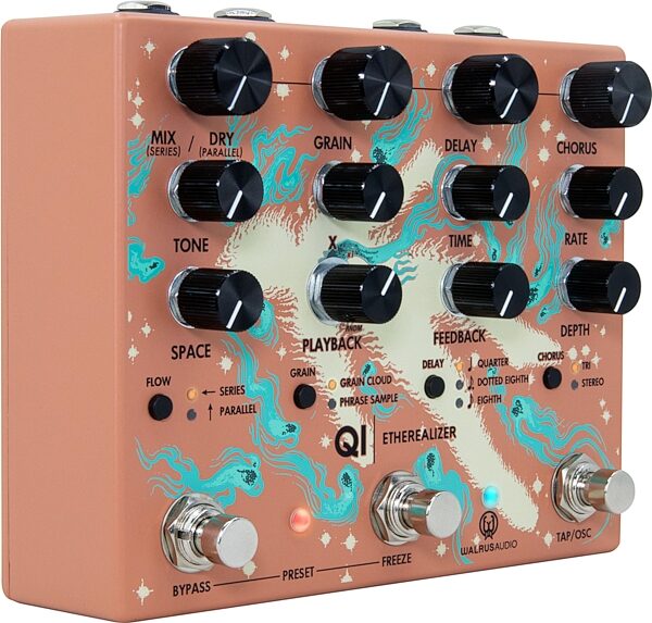 Walrus Audio Qi Etherealizer Pedal, Terracotta, nolabel