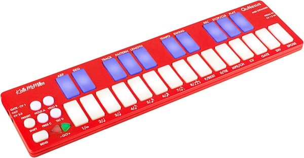 Keith McMillen Instruments QuNexus Red Keyboard Controller, New, Angled Front