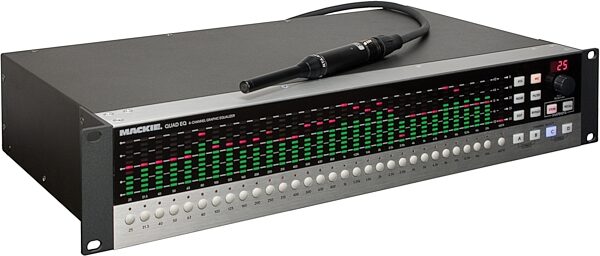 Mackie QuadEQ 4-Channel Digital Graphic Equalizer, Right Angle