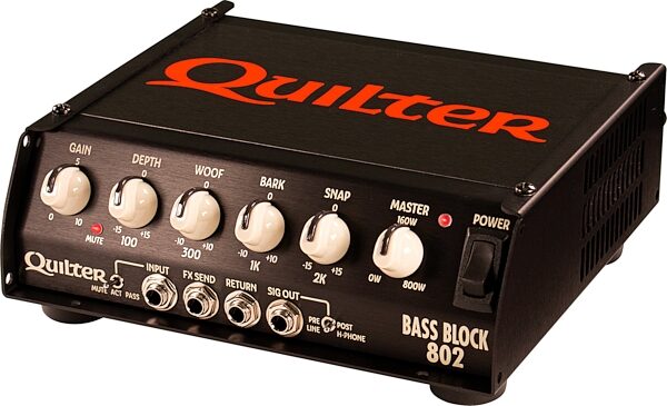 Quilter Bass Block 802 Bass Amplifier Head (800 Watts), New, Action Position Back