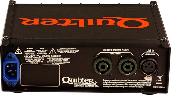 Quilter Bass Block 802 Bass Amplifier Head (800 Watts), Action Position Back