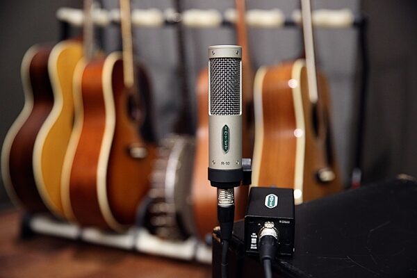 Royer Labs R-10 Large Element Mono Ribbon Microphone, Bundle, Single Microphone with dBooster R-DB20, In Use