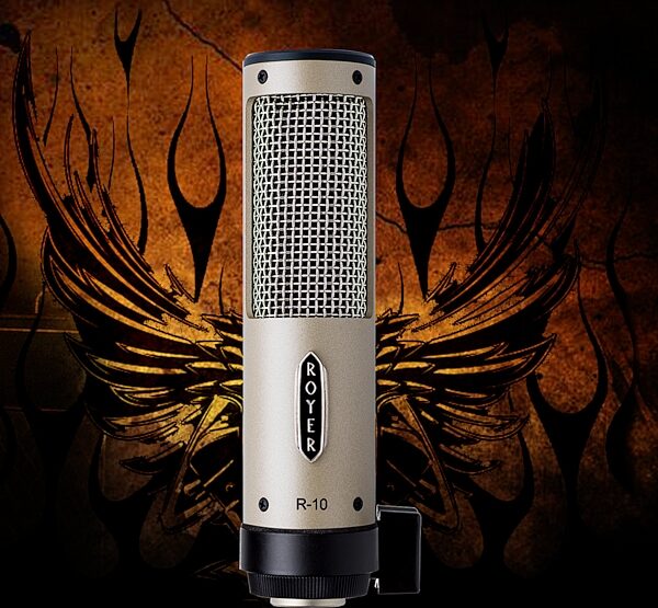 Royer Labs R-10 Hot Rod 25th Anniversary Large Element Mono Ribbon Microphone, Matched Pair, Action Position Back