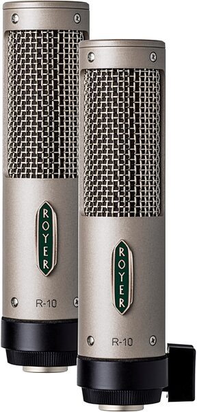 Royer Labs R-10 Large Element Mono Ribbon Microphone, Bundle, Pair with dBooster2 R-DB22, Microphones
