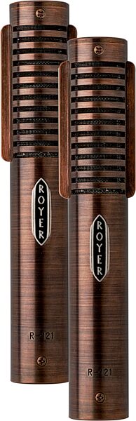 Royer Labs R-121 25th Anniversary Limited Edition Dynamic Passive Ribbon Microphone, Pair, Action Position Back