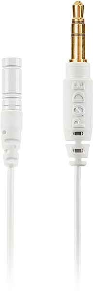 Rode Lavalier GO Microphone, White, Action Position Back