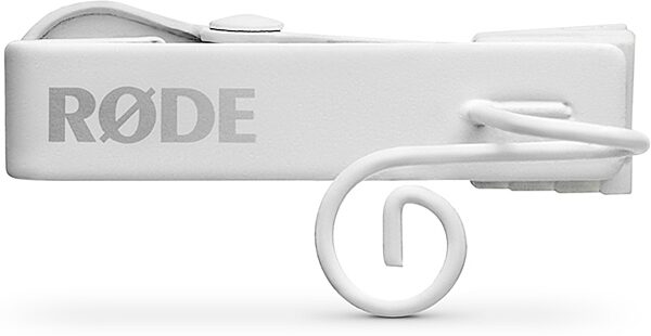 Rode Lavalier GO Microphone, White, Action Position Back
