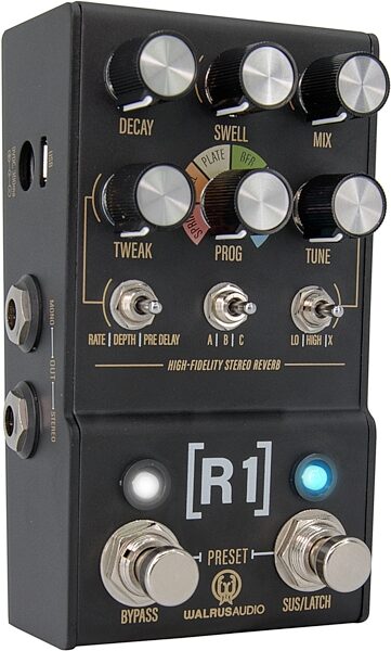 Walrus Audio MAKO Series R1 High Fidelity Reverb Pedal, New, Action Position Back