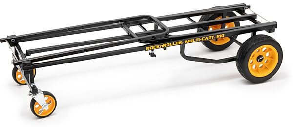 RocknRoller Multi-Cart Equipment Cart with R-Trac Wheels, R10RT, Open Box (Like New), Action Position Back