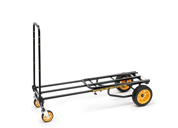 RocknRoller Multi-Cart Equipment Cart with R-Trac Wheels, R10RT, Open Box (Like New), Action Position Back