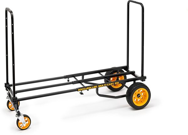 RocknRoller Multi-Cart Equipment Cart with R-Trac Wheels, R10RT, Open Box (Like New), Action Position Back