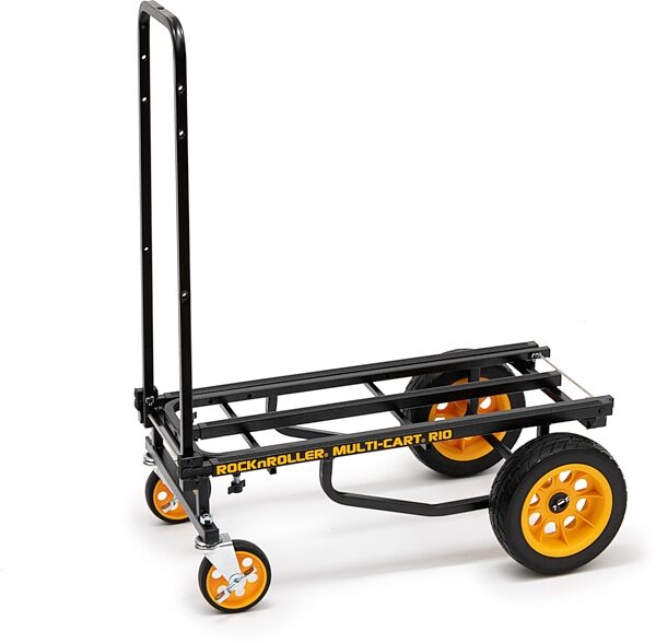 RocknRoller Multi-Cart Equipment Cart with R-Trac Wheels, R10RT, Open Box (Like New), Action Position Back