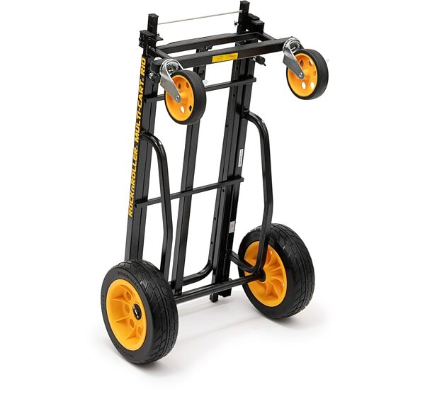 RocknRoller Multi-Cart Equipment Cart with R-Trac Wheels, R10RT, Open Box (Like New), Action Position Back