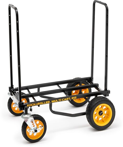 RocknRoller Multi-Cart Equipment Cart with R-Trac Wheels, R12RT, Action Position BackRock-N-Roller-R12RT-10