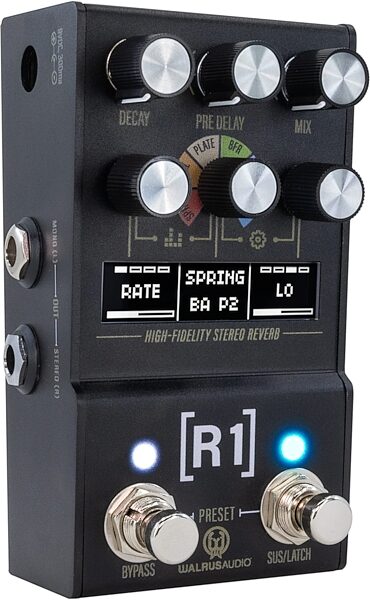 Walrus Audio Mako R1 MKII High-Fidelity Reverb Pedal, New, Action Position Back