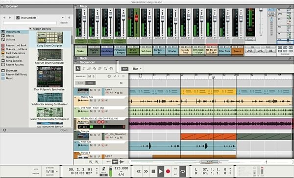 Propellerhead Reason 8 Music Production Software, Sequencer