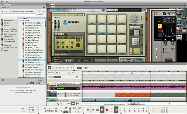 Propellerhead Reason 8 Music Production Software, Rack