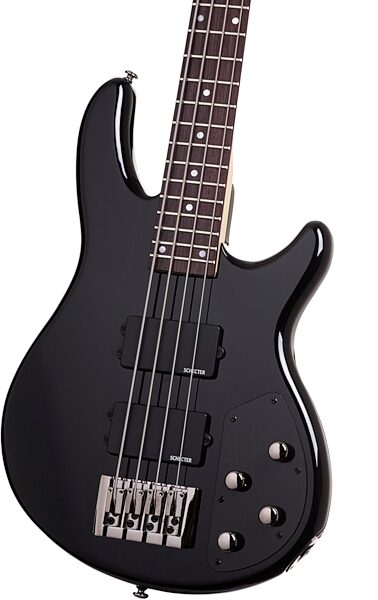 Schecter Raiden Custom-4 Electric Bass, Gloss Black - Body