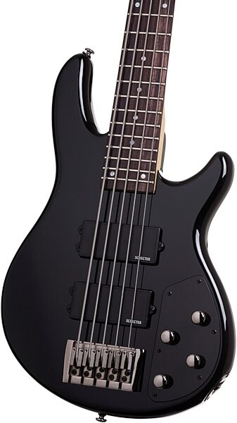 Schecter Raiden Custom-5 5-String Electric Bass, Gloss Black - Body