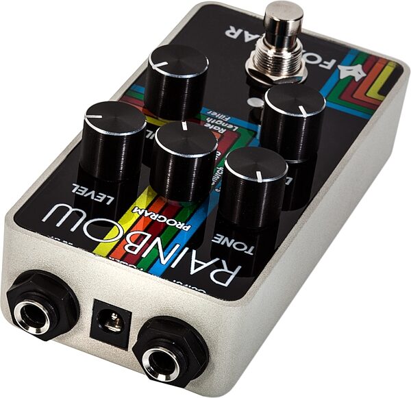 Foxgear Rainbow Digital Reverb Pedal, Action Position Back