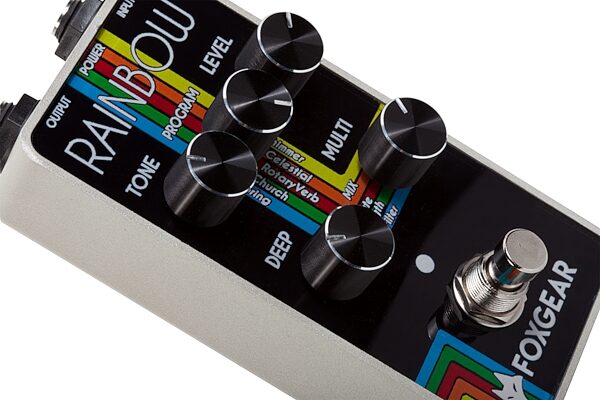 Foxgear Rainbow Digital Reverb Pedal, Action Position Back