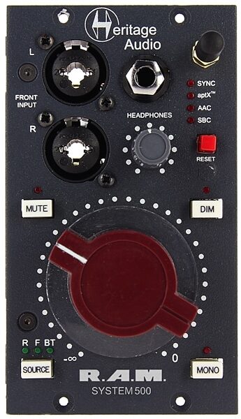 Heritage Audio RAM System 500 Series Monitoring Controller, New, Main
