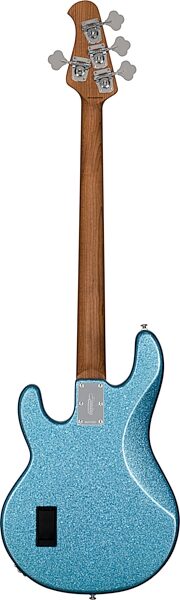 Sterling by Music Man Ray34 Electric Bass Guitar, Blue Sparkle, Blemished, Action Position Back