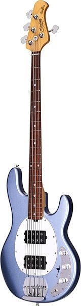 Sterling by Music Man Ray4HH Electric Bass Guitar, Lake Blue Metallic, Angled Front