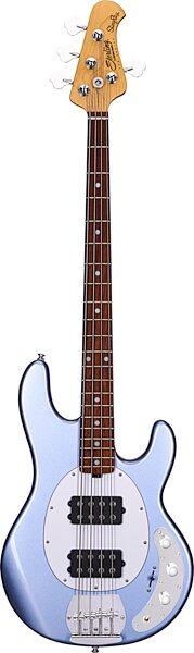 Sterling by Music Man Ray4HH Electric Bass Guitar, Lake Blue Metallic, Action Position Back