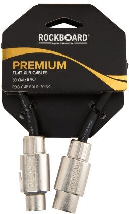 RockBoard Flat XLR Cable, 30 centimeter, Action Position Back