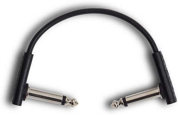RockBoard Flat Patch Cable, Black, 3.94 inch / 10 cm, Action Position Side