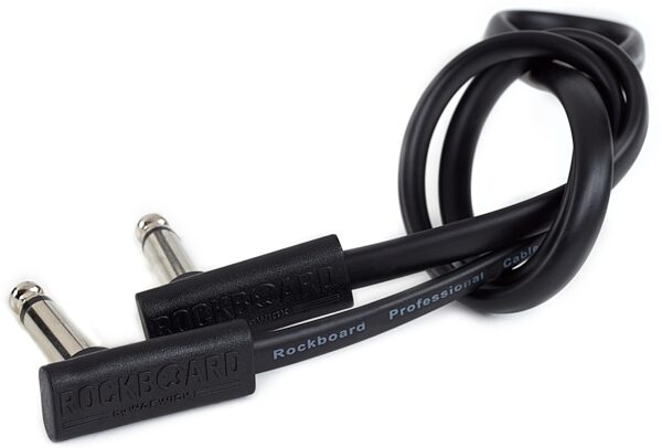 RockBoard Flat Patch Cable, Black, 3.94 inch / 10 cm, Action Position Side